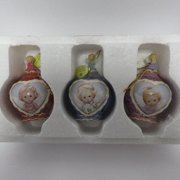 Love Peace Joy blessing Bradfor Edition Ornament collection, vintage - Picture 1 of 5